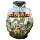 Minecraft Hoodie 3D All Print Sweatshirt Clothing Unisex for Kids & Adult