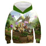 Minecraft Hoodie 3D All Print Sweatshirt Clothing Unisex for Kids & Adult