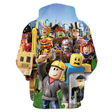 Roblox Hoodie 3D All Print Pullover Sweatshirt Unisex